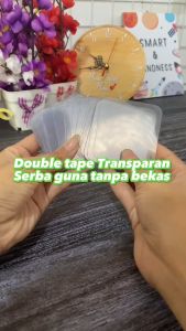 Doble Tape Transparan Kotak 6x6 Cm