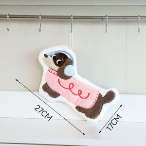 Cartoon Dog Shaped Hand Towel. Super Absorbent and Quick Drying Suitable for Wiping Hands in Bathrooms and Kitchens