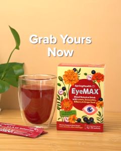 SpringHealth® EyeMAX® Mixed Botanical Drink with Lutein Zeaxanthin Bilberry & Grape Seed (30S) 【Exp: July 2027 】