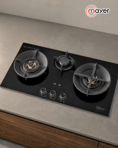 MAYER 78cm GLASS GAS HOB MMGH378HI - 2 YEARS WARRANTY