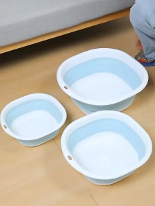 Foldable washbasin for home student dormitory laundry travel portable plastic basin extra large size