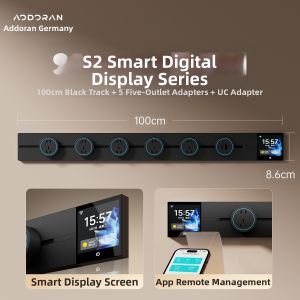 aodoran | Smart Digital Display Track Socket for Home Use