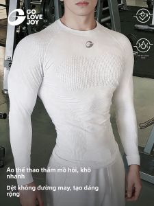 Golovejoy | Áo Nén Dài Tay Hình Dáng Cơ Thể Thấm Hút Mồ Hôi Không Seam