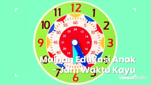 Mainan Edukasi Anak Jam Kayu Belajar Mengenal Jam dan Waktu ST0196