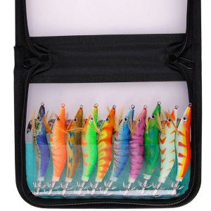 Weihe FISHING | WEIHE10pcs/bag Luminous Wood Shrimp Combo Hard Fishing Lure Set 3 Sizes Squid Hook Fishing Lure Kit