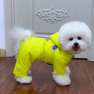 Thickened Cotton Jacket for Dogs Warm Padded Autumn Winter Clothes for Bichon Teddy Pomeranian Small Dogs Pet Supplies