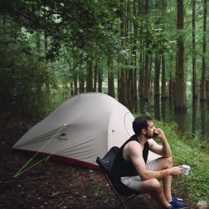 Naturehike เต็นท์รุ่น Cloud Up ไนลอน แคมป์ปิ้ง เต็นท์ 1-3 คน Double Layer Backpacking Tent - Outdoor Beach Ultralight