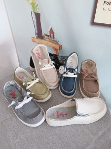 Casual Canvas Shoes for Women Next Change Brand Breathable Lightweight Large Size Slip-on Loafers with Cross Strap