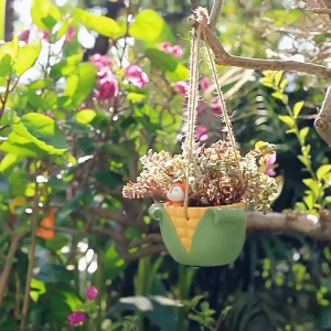 【i.Rumah】Creative Succulent Pots Cute Pet Resin Small Flower Pots Balcony Decorations