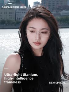 Colore.in | Elegant Prescription Blue Light Blocking Frameless Titanium Glasses