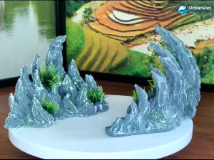 Mô hình núi đôi trang trí bể cá