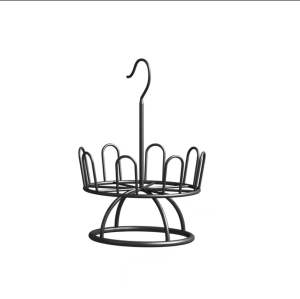 Kệ giá phơi giày xoay 360 độ có móc treo tiện ích