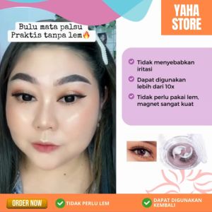 Bulu Mata Palsu Perekat Tanpa Lem Eyelash Extension Tebal Korean Look Soft Natural - Yaha Store