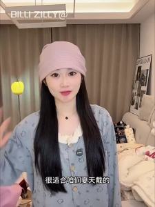 BILLI ZILLY | Mũ Len Mỏng Thoáng Khí Không Áp Lực Cho Phụ Nữ Trong Phòng Có Điều Hòa Làm Mặt Thon Gọn