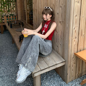 Retro Blue Purple Jeans Brand Wide-leg Pants Low Rise Jean Shorts Denim Overalls for Women  Fashion Womens Clothing Hosen