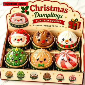 Christmas Dumpling Squishy Snowman Elk Santa Claus Squeeze Toys with Box Stress Relief Merry Christmas New Year Gift 2027
