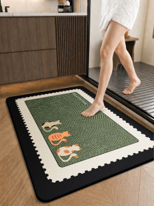 LUOYOUTE | Antiskid Absorbent Vintage Bath Mat