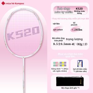 Kumpoo | Vợt Cầu Lông Sợi Carbon Nhẹ 4U cho Người Mới Bắt Đầu