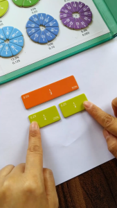 🔥Ship 24H🔥 Magnetic Fraction Learning Tool Magnetic Math Learning Fraction Book Educational Toys For Kids 磁性分数学习教具