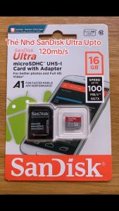 THẺ NHỚ MICRO SD 16GB SANDISK ULTRA memory card SD HC tốc độ đọc class 10 chính hãng dùng cho điện thoại camera an ninh hành trình LOTA SHOP
