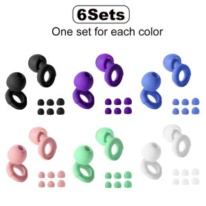 HUAK Soft Silicone Earplugs Noise Cancellation Comfortable Sleeping Earplugs Swimming Earplugs Silicone - Ear Tips In XS/S/M/L