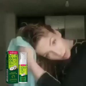EELHOE  Mousse Gaya Rambut Minyak Zaitun   Pelindung Pelembap Gaya Rambut Kerinting Tahan Lama Bentuk Mousse Anti-Keriting