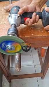 Paket Adaptor Impact Wrench Chuck Drat 13mm Jadi Bor + Arbor Mata Konektor Bor Jadi Gerinda