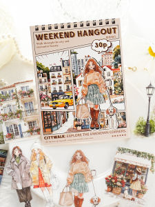 Korean Style High Aesthetic Value Waterproof Stickers for Mobile Phones Water Cups Decoration Adhesive Decals for Teens