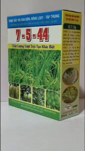 Phân bón hỗn hợp NPK 7-5-44 hộp 1 kg ra hoa sớm đồng loạt chắc hạt lớn trái đẹp màu.