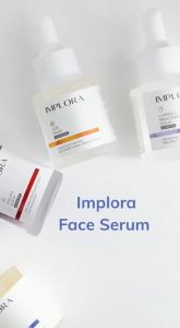 IMPLORA Face Serum | 24K Gold | Hydrating | Acne | Brightening | Peeling | Midnight | Whitening Milky Ampoule Serum BPOM sunscreen sun shield block tabir surya SPF