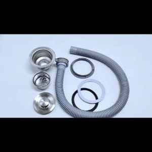 Afur Bak Cuci Piring dan Selang BCP Stainless Saringan Wastafel Satu set Afur Lengkap G-253