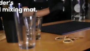 Drink Rail Pad Anti Slip Rubber Mat Bar Table Placemat Counter Cocktail PVC Coaster Insulation Thickened Service Spill Drip Tray AT