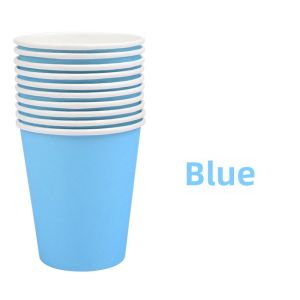 Thickened Disposable Paper Cups for Children Early Education Mixed Pure Color Creative Art Handmade Cups Kids Party Supplies