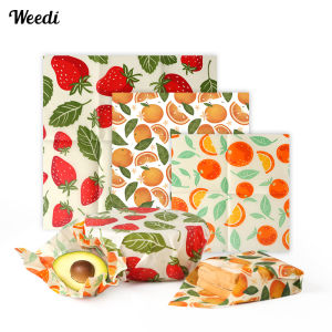 WEEDI 9Pack Reusable Beeswax Wraps Ecp Friendly Beeswax Food Wrap Bread Sandwich Wrapper Reusable & Organic Cotton Food Wraps