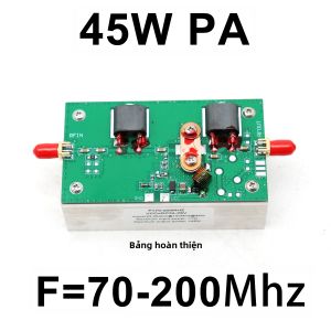 Bộ Khuếch Đại Công Suất RF 45W VHF FM 70-200 MHz ClassAB Bộ Khuếch Đại Tuyến Tính PA AMP Cho Bộ Phát Sóng Vô Tuyến Walkie-Talkie Bộ Tăng Cường Tín Hiệu SMA