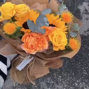 (Nguyên cuộn) Vải ba bố màu trang trí mầm non và bó hoa