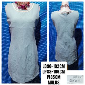 DRESS KUTUNG/SLEEVELESS BABY BLUE SERAT 136