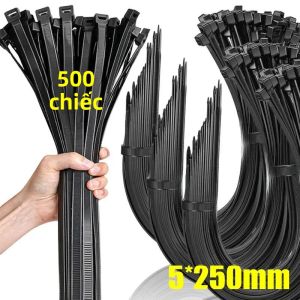 500/100 Viên Dây Nylon Dây Tự Khóa Dây Có Thể Điều Chỉnh Dây Cho Văn Phòng Nhà Quản Lý Dây Bán Buôn Gói