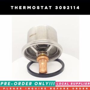 THERMOSTAT 3092114 4095527 3629205 600-421-6630 [82°C 180°F] [LIMITED STOCK. READY TO SHIP WITHIN 24HRS.] FOR CUMMINS QSK23 QST30 KOMATSU 6D125-3 6D125E-2A-5 PC400-7 450-7 460-7 XCMG XGC16000 HYUNDAI R1200-9 EXCAVATOR
