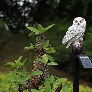 READY OOBEST Lampu Taman Hias Burung Hantu Waterproof Solar Panel Warm White - Lampu Taman Hias Bentuk Unik Tenaga Surya Waterproof Solar Panel Warm White