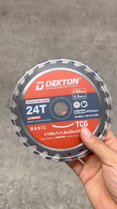 Lưỡi Cắt Gỗ 150mm DEKTON DK-B150W 24 răng trục 20mm