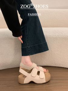 ZOG | Velcro Wedge Thick Soled Open Toe Sandals