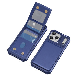 Wallet Cards Solt Holder Purse Leather Phone Case for IPhone 18 17 Air 16 15 14 13 12 Pro Max 16 Plus with Bracket Hard Cover