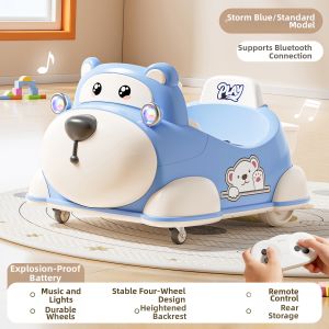 YUEZHANJINGDU | Remote Control Ride-On Bumper Car for Toddlers