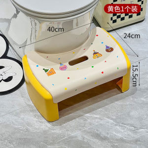 Thickened Plastic Toilet Stool Large Footrest Bench Cute Anti-Slip Bathroom Foot Pedal Stool for Children And Adults