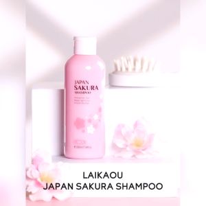 LAIKOU Japan Sakura Shampoo Strengthen Hair Repair Split Ends Smooth Dry Hair (100ml/200ml)