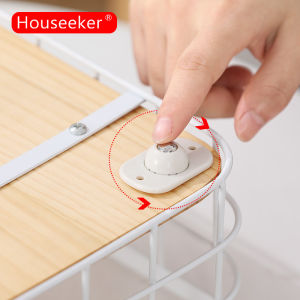 Houseeker 4 Cái Bánh Xe Xoay 360 ° Cho Đồ Nội Thất Con Lăn Bằng Thép Không Gỉ Bánh Xe Nội Thất Tự Dính Bánh Xe Thông Dụng Chịu Lực Chắc Chắn Cho Gia Đình