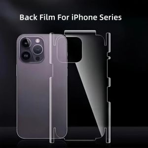 1-3Sets Back Hydrogel Film Border Frame Stickers for iPhone 16 Pro 16 Pro Max 16E Back & Side Full Cover Screen Protective Film