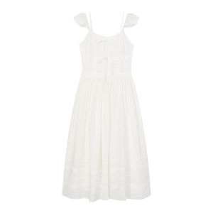 French Lace A-Line Waist Defining Summer Dress