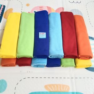 Bedong Bayi Rainbow Isi 6pcs dan 12pcs Ukuran 110x90cm halus dan lembut perlengkapan bayi baru lahir